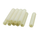 10 Pcs M4 X 40mm HEX Spacers Nylon Pillar Female-Female Inner Thread