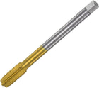 Metric Thread Tap M12 x 1.75 H2 130mm Extra Long Titanium Coated High Speed Steel 6542 Straight Flute Screw Thread Milling Machine Taps Threading Tapping Repair Tool