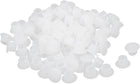 8mm Dia Plastic Straight Line Screw Cap Covers Hole Lids White 100pcs
