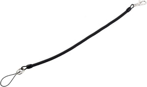 Fish Tackle Tools Lobster Hook Fishing Lanyards Coiled Rope 1.8 Meters Length Black