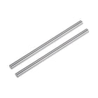 2pcs Linear Motion Rods 6mm x 250mm (0.24 x 9.84 Inches) Case Hardened Chrome Plated Linear Rail Shaft Round Guides for 3D Printer, DIY, CNC