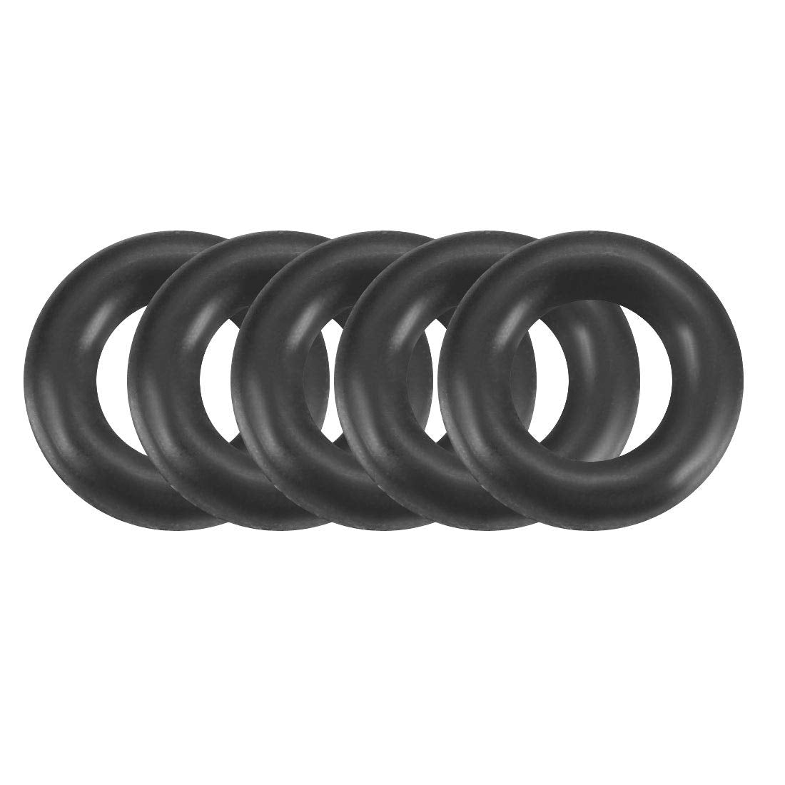 Nitrile Rubber O-Rings 5mm OD 2.6mm ID 1.2mm Width, Metric Sealing Gasket, Pack of 100