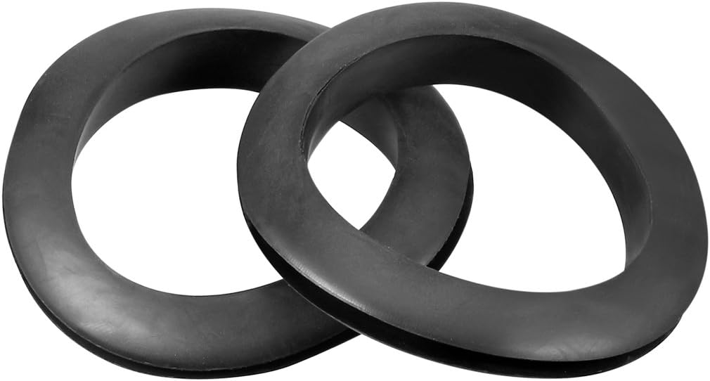 Wire Protector Oil Resistant Armature Rubber Grommet 50mm Inner Dia 10Pcs Black