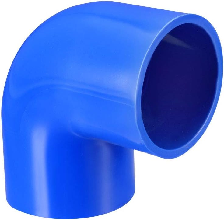 40mm Slip 90 Degree PVC Pipe Fitting Elbow Coupling Adapter Blue 2 Pcs