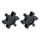2pcs L075 Jaw Coupling Insert, Flexible Solid Type NBR Rubber, Black, Red