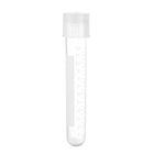 10Pcs 15ml Plastic Test Tubes with Cap, 2 Positions, PP Mini Test Tube, Clear, 17x100mm, Storage Container for Sample