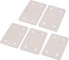 Metal Rectangle 4 Holes Flat Mending Repair Plates Brackets Fasteners 5pcs