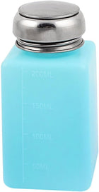 Metal Cap Plastic Storage Liquid Empty Dispenser Bottle 200ml Light Blue