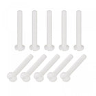 Nylon Machine Screws, M4x30mm Slotted Pan Head Fasteners Bolts for Electronics, Communications, Equipment, 15Pcs