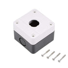 Push Button Switch Control Station Box 22mm 1 Button Hole White and Black