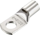Copper Wire Lugs,10AWG SC16-6,Bolt Hole,Battery Cable Ends Eyelets Crimp Tubular Ring Terminals Connectors Silver Tone 100Pcs