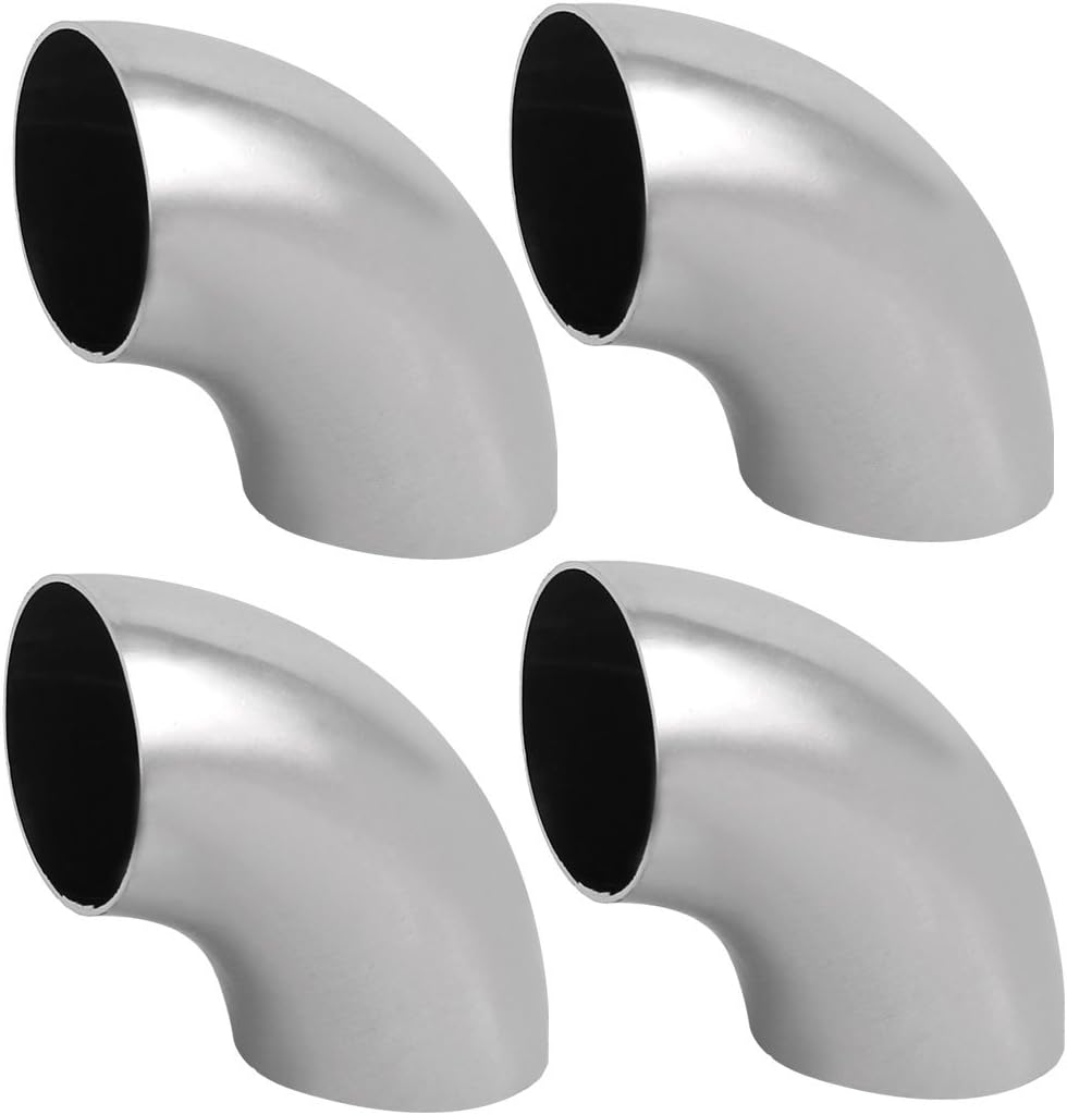 4pcs 304 Stainless Steel Hand Rail Elbow Fittings 38mm Tube