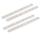 A16041100ux1955 250mmx20mmx3mm Straight Flat Mending Repair Plate Fastener 4pcs (Pack of 4)