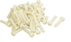 M6 x 25mm Full Thread Nylon Metric Hex Head Cap Screw Bolt 50 Pcs