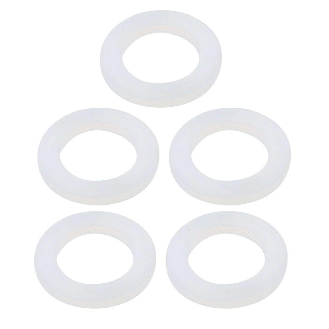 5pcs Clear Silicone Round Flat Washer Assortment Size 21x31x3mm Flat Washer