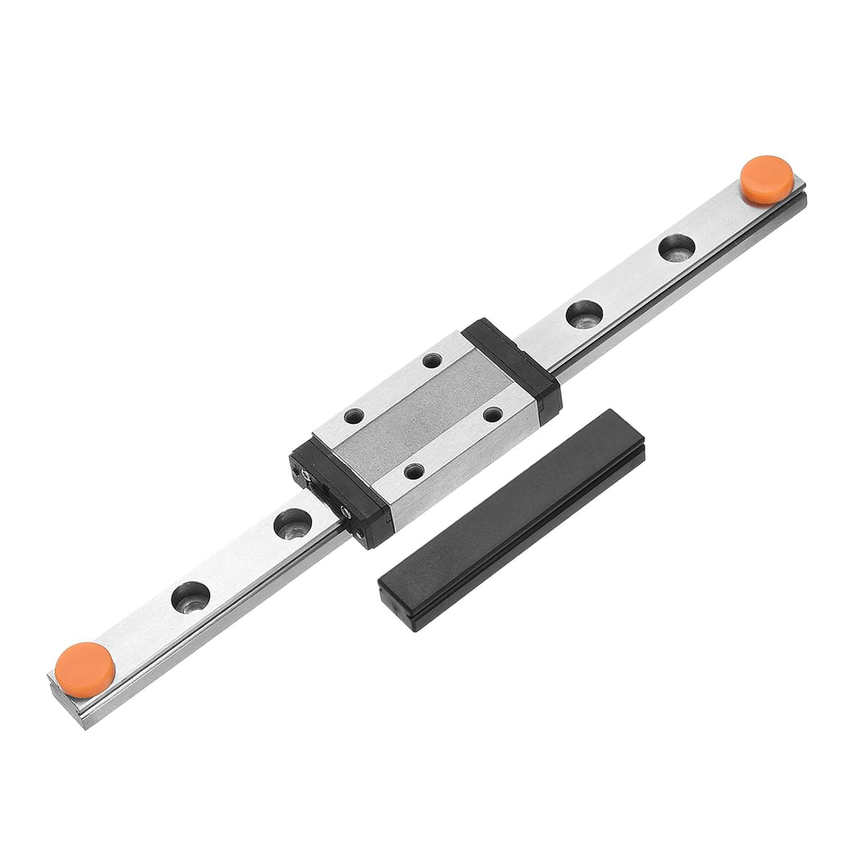 MGN9 150mm Linear Guide Rail with MGN9H Sliding Carriage Block Bearing Steel and Plastic Mini MGN12 Linear Guide for DIY 3D Printers and CNC Machine, Silver