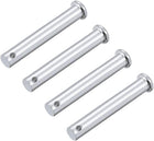 Single Hole Clevis Pins - 10mm X 65mm Flat Head Zinc-Plating Solid Steel Link Hinge Pin 4Pcs
