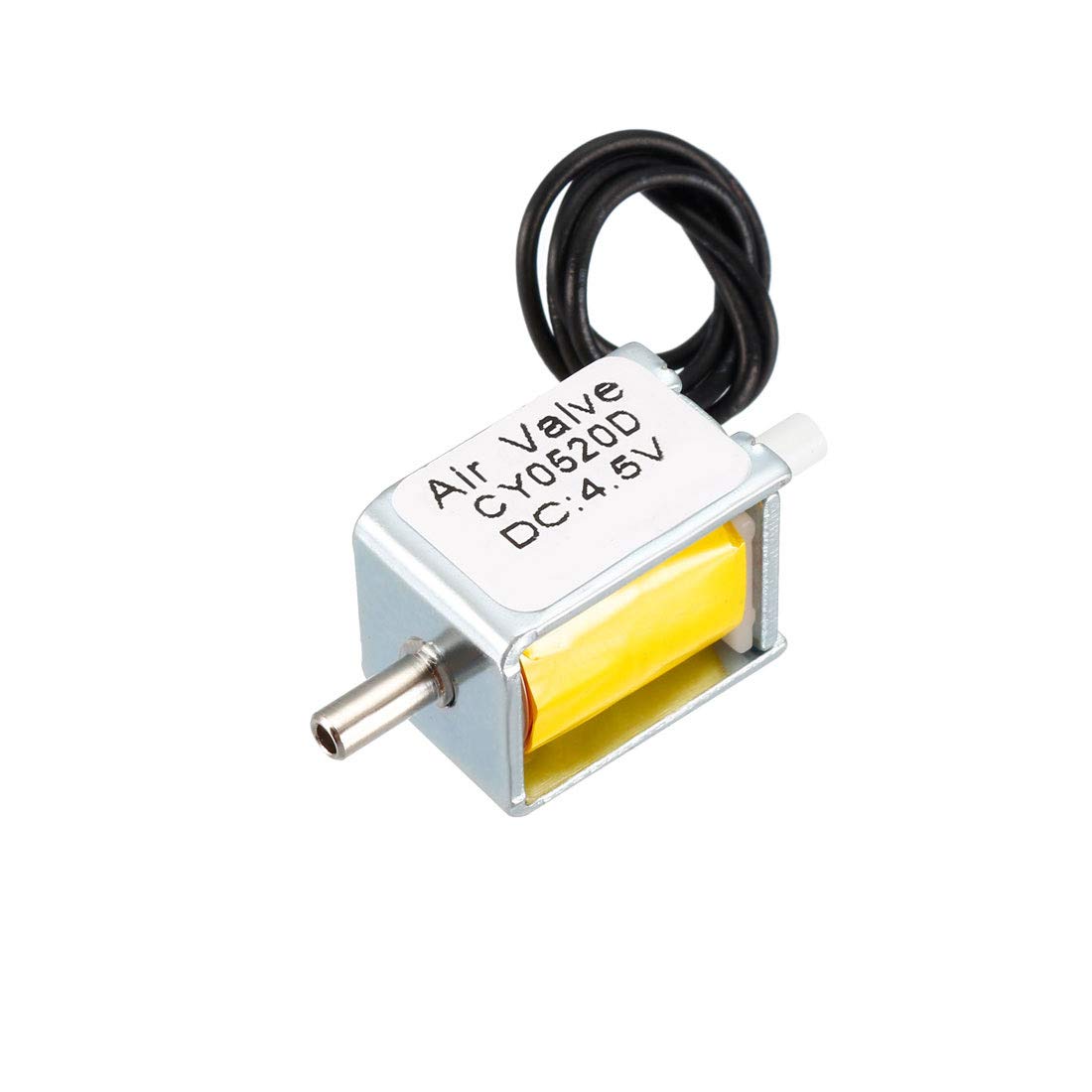 Miniature Solenoid Valve 2 Way Normally Closed DC4.5V 0.5A Air Solenoid Valve, 2pcs
