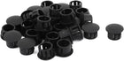 30pcs Plastic 13mm Dia Snap in Type Locking Hole Connectors Button Cover