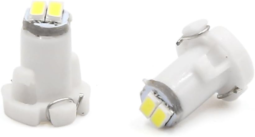 LinkMejor 12pcs 12V T3 2-3014 White LED Car Interior Dashboard Panel Light Bulb