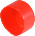 10pcs Rubber End Caps 2"(50mm) ID Vinyl Round End Cap Cover Screw Thread Protectors Red