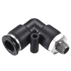 Push to Connect Tube Fitting Male Elbow 10mm Tube OD x G1/8 Thread Pneumatic Air Push Fit Lock Fitting 2pcs
