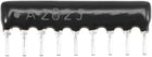 2K Ohm Resistor Network 1/8W SIP-9 Array 2.54mm Bussed Type 5% Tolerance 10pcs