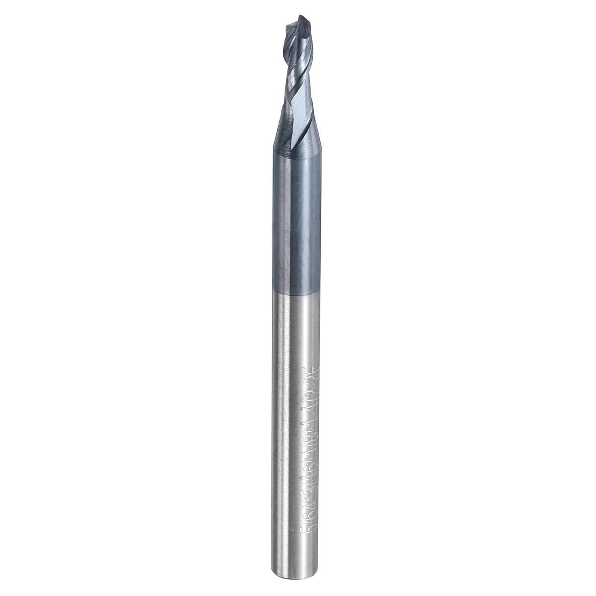 Carbide Square End Mill, 5/64" Dia AlTiN BN Coated 2 Flutes Milling Bit Cutter, for Hardened Steel Cast Iron Alloy Metal, 1/8" Shank 3/16" Cut Length 1-1/2" Long HRC50