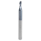 Carbide Square End Mill, 5/64" Dia AlTiN BN Coated 2 Flutes Milling Bit Cutter, for Hardened Steel Cast Iron Alloy Metal, 1/8" Shank 3/16" Cut Length 1-1/2" Long HRC50