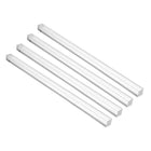 Acrylic Square Rod,10mmx10mmx250mm Clear,Solid Plastic PMMA Bar Stick 4pcs