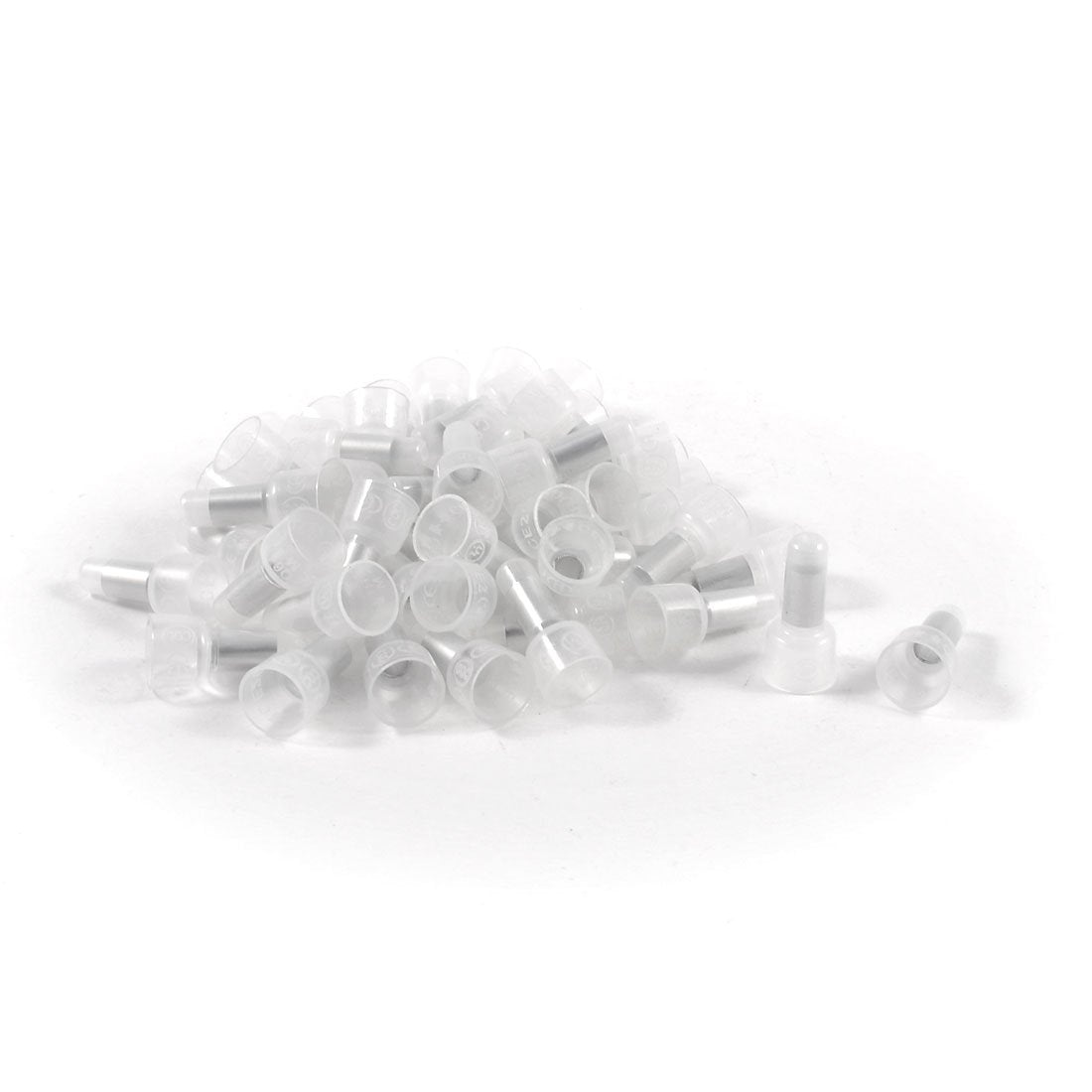 50 Pcs 9mm x 19mm Plastic Safe Closed End Wire Connectors Caps