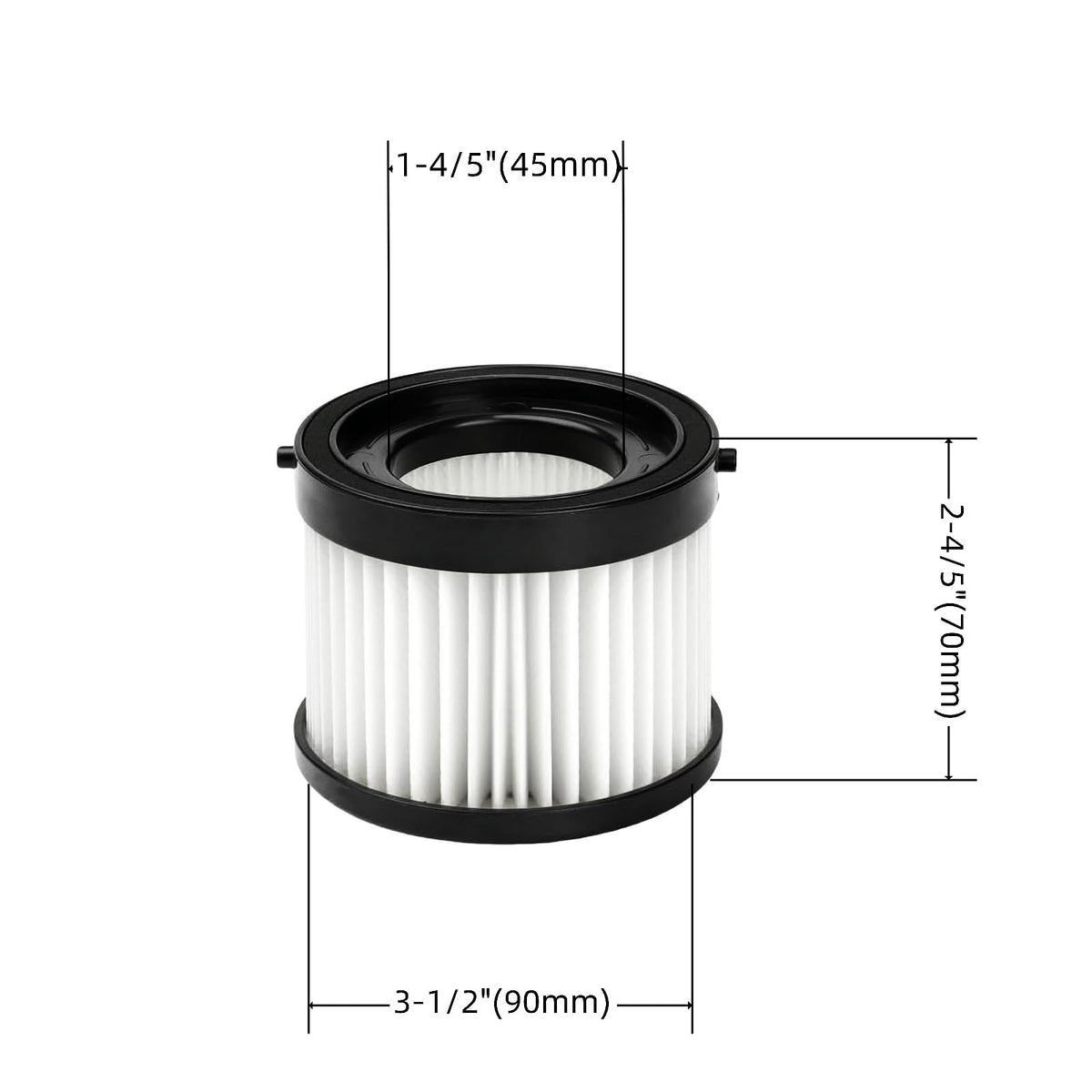 (3-Pack) 49-90-0160 HEPA Filter Kompatibel med Milwaukee 0882-20 M18