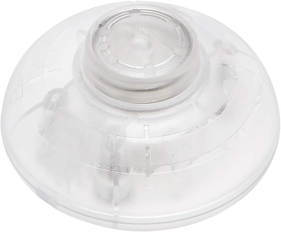 Inline Foot Pedal Push Button Switch, Round Lamp Lighting Foot Control Latching ON/Off Footswitch Transparent