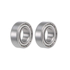 S688ZZ Deep Groove Ball Bearings 8mm x 16mm x 5mm Double Shielded Stainless Steel 2pcs