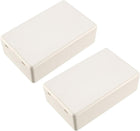 2pcs 80 x 50 x 26mm Boîte de jonction en plastique électronique DIY Boîtier beige