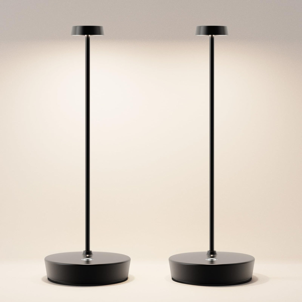 2 Pack wiederaufladbare kabellose Tischlampe, 6000mAh Akku Tischleuchte