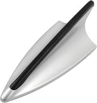 Silver Tone Universal Auto Car Vehicle Shark Fin Plastic Antenna Ornament