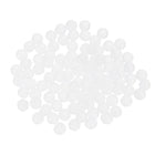 100Pcs Raised Panel Cabinet Door Spacers, 1/4"(7mm) Silicone Ball Stabilizers Bumpers for Cabinet Door Alignment Stress Distribution, White