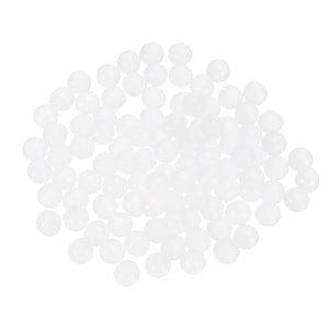 100Pcs Raised Panel Cabinet Door Spacers, 1/4"(7mm) Silicone Ball Stabilizers Bumpers for Cabinet Door Alignment Stress Distribution, White