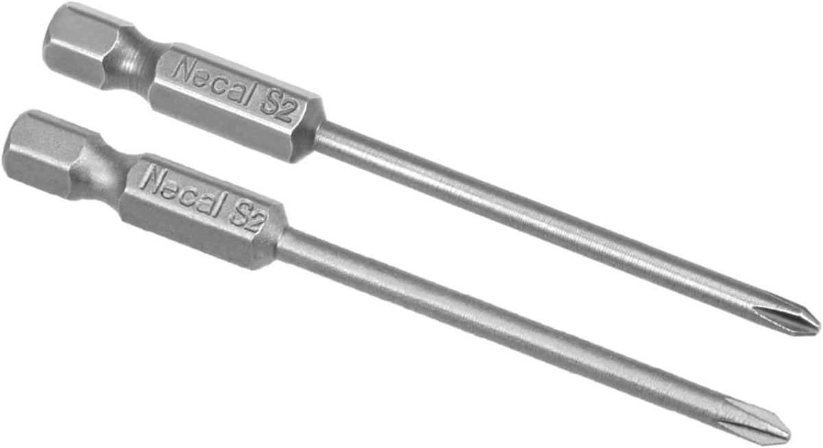 10Pcs 3mm PH0 und PH1 Magnetschraubendreher Bits, 1/4 Zoll Sechskantgriff, 3-Zoll Länge S2 Power Tool
