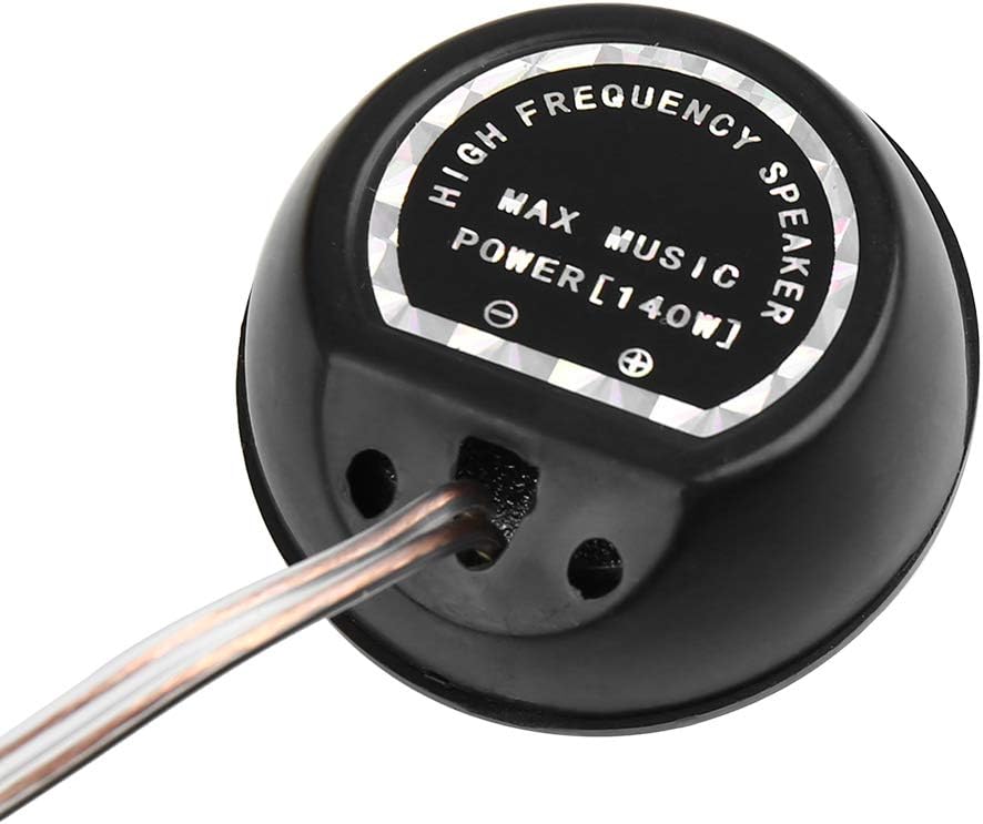 2pcs Universal Black Dome Auto Car Music Audio Tweeter Loudspeaker Speaker