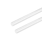 Acrylic Round Rod,3/8 inch Dia 20 inch Length,Transparent Clear Plastic Round Rod,Solid PMMA Bar 2pcs