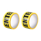 Caution Warning Stripe Sticker Adhesive Tape Bold DO NOT Enter Marking, 82 Ft x 2 Inch(LxW), Yellow Black for Workplace Wet Floor Caution 2pcs