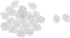 LinkMejor 25pcs Plastic Cord Lock Stopper End Spring Stop Toggle Fastener Stopper Rope End for Drawstring Clothing, Shoelace, Bag, Camping Clear