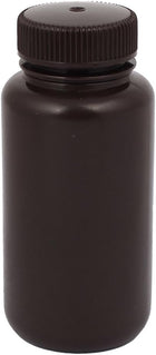 250ml Plastic Wide Mouth Chemical Laboratory Reagent Bottle Sample Bottle Brown
