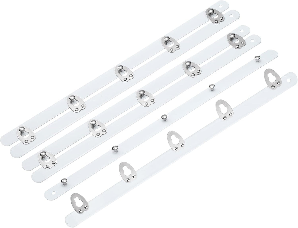 Corset Busk, Spring Steel Boning Support, Metal Sewing Buttons with Hook & Eye Closure for Garment