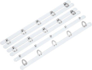 Corset Busk, Spring Steel Boning Support, Metal Sewing Buttons with Hook & Eye Closure for Garment