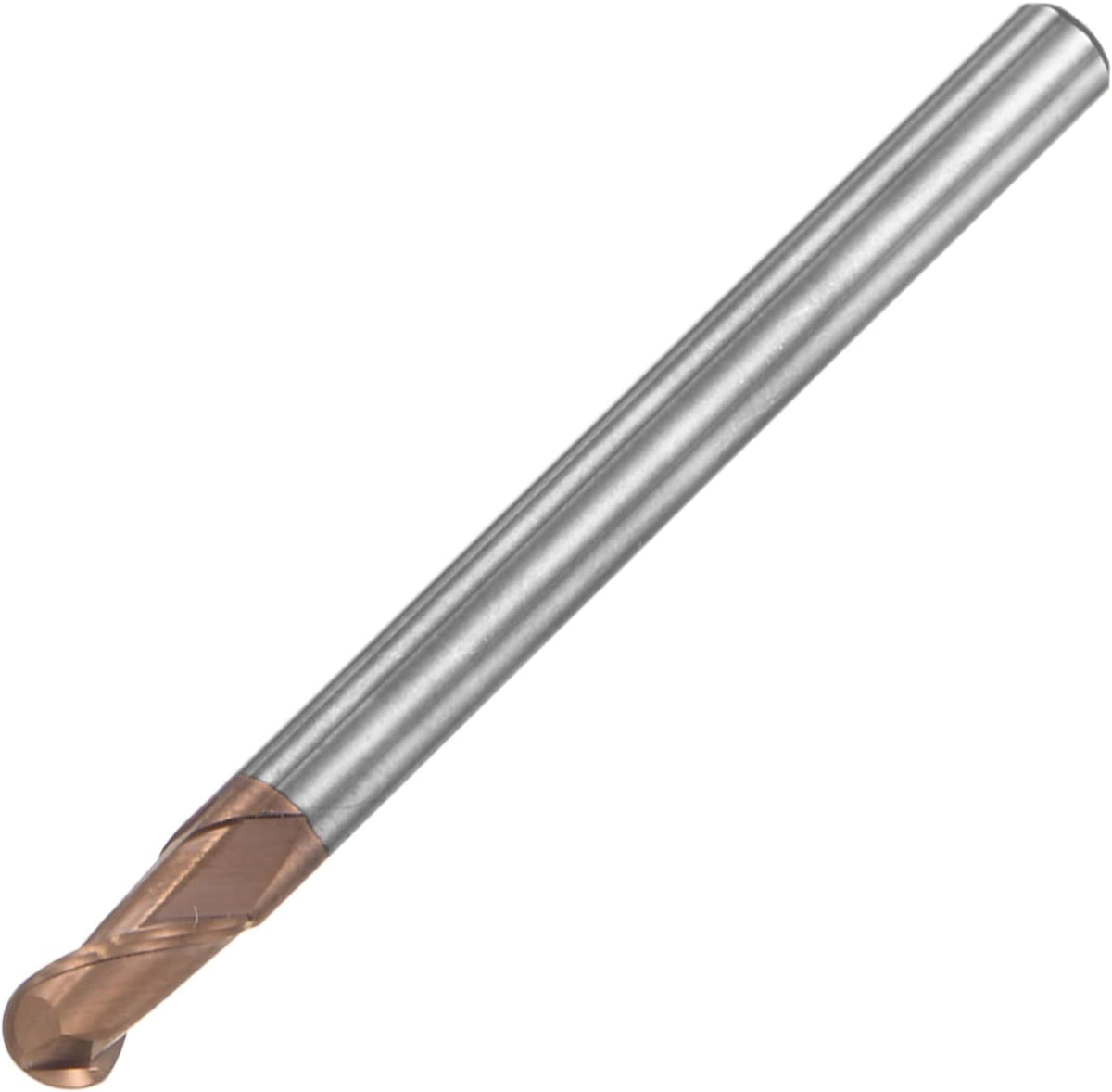 Ball Nose End Mill 2mm Tip Radius Solid Carbide AlTiSin Coated CNC Router Bits 2 Flute Spiral Milling Cutter HRC55 with 4mm Shank 50mm (2-inch) Length