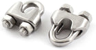 Wire Ropes Stainless Steel Cable Clip Saddle Clamp, 8mm, 2 Piece