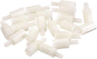 M3 10+6mm F/M Nylon Hex Standoff Spacer Screws PCB Pillar White 20 Pcs